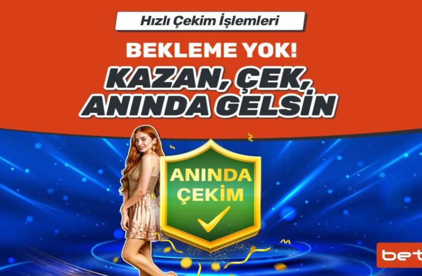 Betboo Anında Çekim, Kazancın Hemen Cebinde